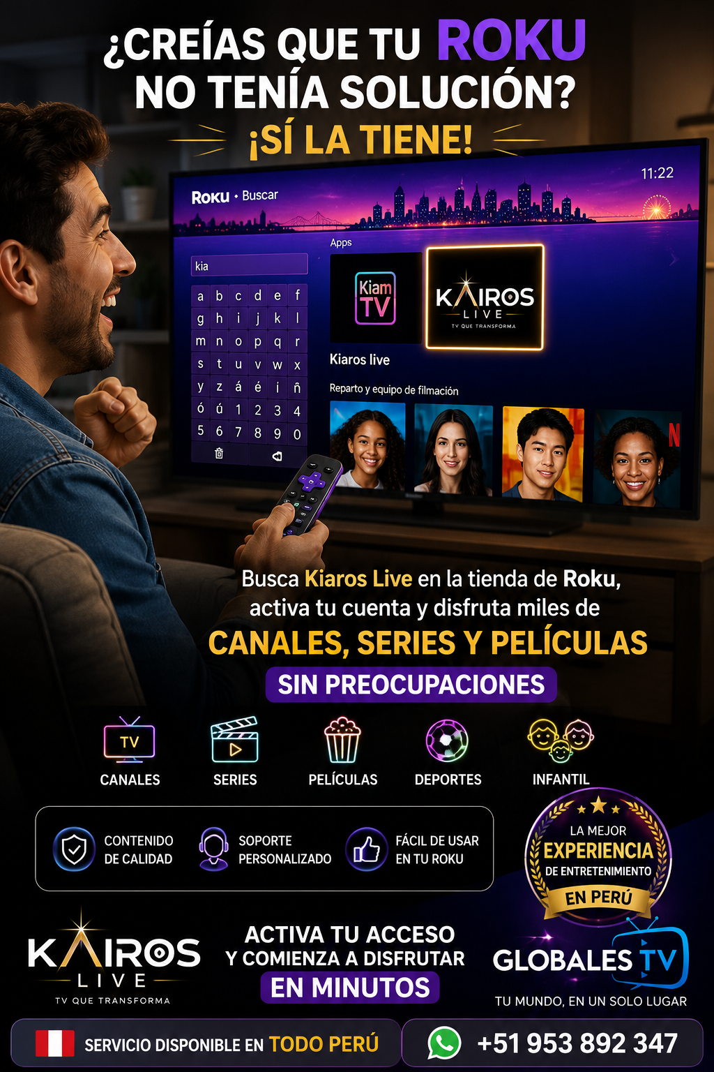 Guia Roku Kairos Live